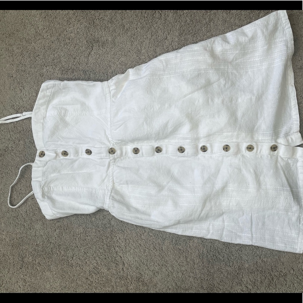 Universal Threads White Button Accent Sundress